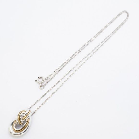 Tiffany & Co Necklace Twist/knot Rope 18K Yellow Gold Yellow Gold Silver 925 - Picture 3 of 8
